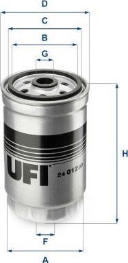 UFI 24.012.00 — Filtr paliwa