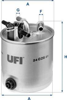 UFI 24.026.01 — Filtr paliwa