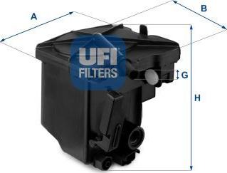 UFI 24.027.00 - FILTR PALIWA
