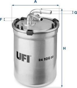 UFI 24.106.00 — Filtr paliwa
