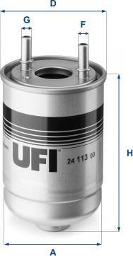 UFI 24.113.00 — Filtr paliwa