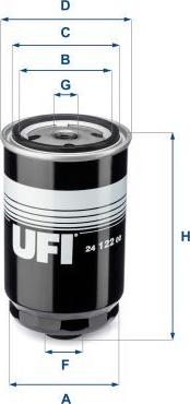 UFI 24.122.00 — Filtr paliwa