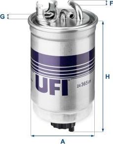 UFI 24.365.01 - Filtr paliwa do dokładnego czyszczenia przed układem wtryskowym