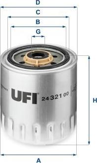 UFI 24.321.00 — Filtr paliwa