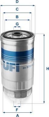 UFI 24.379.01 — Filtr paliwa