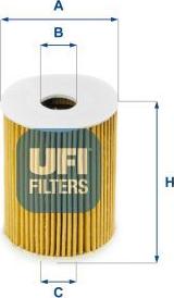 UFI 25.091.00 — Filtr oleju
