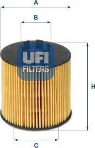 UFI 25.047.00 — Filtr oleju