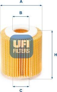UFI 25.056.00 — Filtr oleju