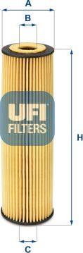 UFI 25.050.00 — Filtr oleju