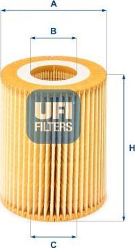 UFI 25.069.00 — Filtr oleju