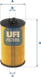 UFI 25.064.00 — Filtr oleju