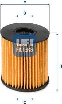 UFI 25.060.00 — Filtr oleju