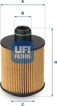 UFI 25.061.00 — Filtr oleju