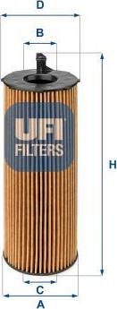 UFI 25.068.00 — Filtr oleju