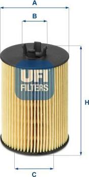 UFI 25.063.00 — Filtr oleju
