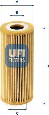 UFI 25.067.00 — Filtr oleju