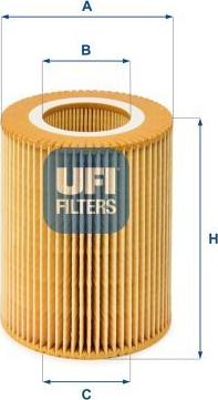 UFI 25.004.00 — Filtr oleju