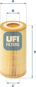 UFI 25.001.00 — Filtr oleju