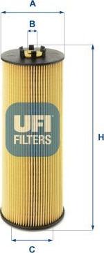 UFI 25.019.00 — Filtr oleju