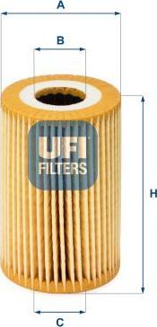 UFI 25.014.00 — Filtr oleju