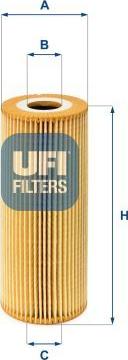 UFI 25.011.00 — Filtr oleju