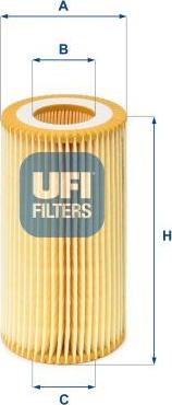 UFI 25.013.00 — Filtr oleju