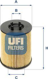 UFI 25.017.00 — Filtr oleju