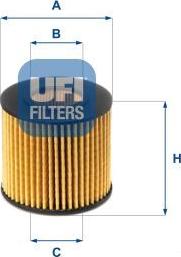UFI 25.086.00 — Filtr oleju