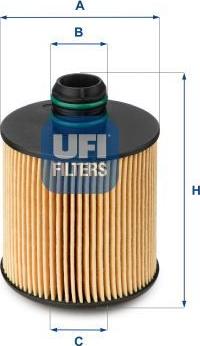 UFI 25.083.00 — Filtr oleju