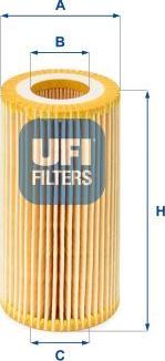 UFI 25.039.00 - Filtr oleju