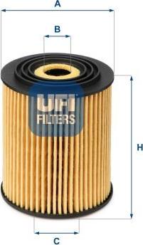UFI 25.034.00 — Filtr oleju