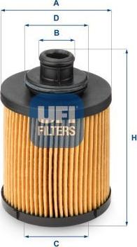 UFI 25.031.00 — Filtr oleju