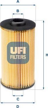 UFI 25.038.00 — Filtr oleju
