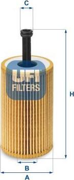 UFI 25.032.00 — Filtr oleju