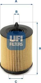 UFI 25.024.00 — Filtr oleju