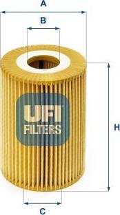 UFI 25.026.00 — Filtr oleju