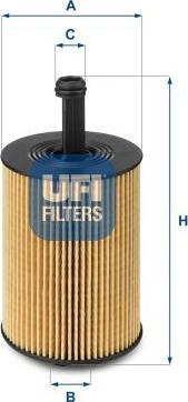 UFI 25.023.00 — Filtr oleju