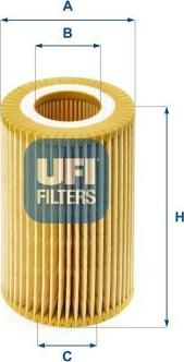 UFI 25.074.00 - FILTR OLEJU