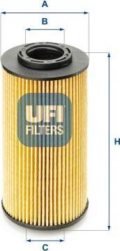 UFI 25.070.00 — Filtr oleju