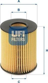 UFI 25.077.00 — Filtr oleju