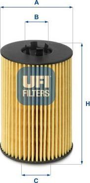 UFI 25.144.00 — Filtr oleju