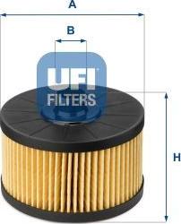 UFI 25.145.00 — Filtr oleju