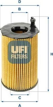 UFI 25.141.00 — Filtr oleju