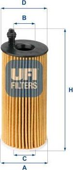 UFI 25.142.00 — Filtr oleju