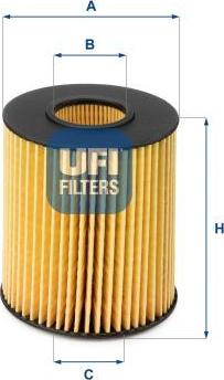 UFI 25.151.00 — Filtr oleju