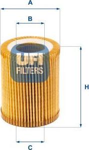 UFI 25.164.00 — Filtr oleju
