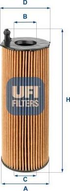 UFI 25.105.00 — Filtr oleju