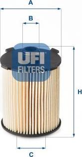 UFI 25.110.00 — Filtr oleju