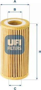 UFI 25.180.00 — Filtr oleju