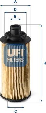 UFI 25.127.00 — Filtr oleju